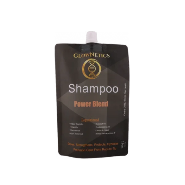 Glownetics Power Blend Shampoo: a skincare must-have for healthier hair.