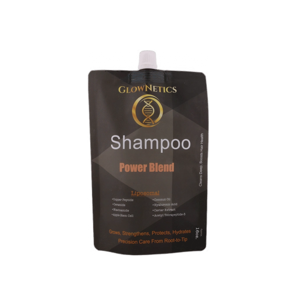 Glownetics Power Blend Shampoo: a skincare must-have for healthier hair.