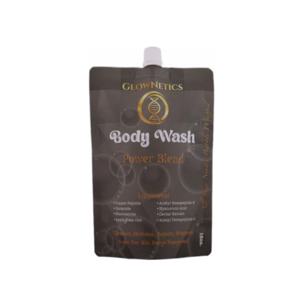 Glownetics Body Wash with power blend! A perfect at home skincare addition. Microneedling kit users will love this!