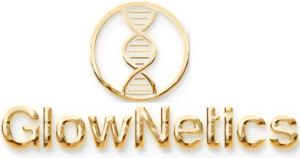 Glownetics microneedling kit logo, premium skincare at home.