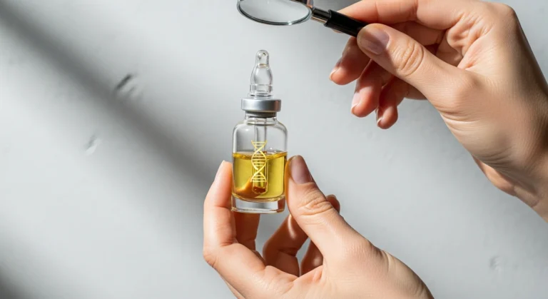 Molecular structure of collagen, illustrating the challenge of topical application. Discover effective alternatives to boost collagen with Glownetics anti aging serum.