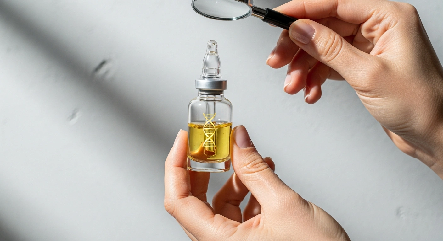 Molecular structure of collagen, illustrating the challenge of topical application. Discover effective alternatives to boost collagen with Glownetics anti aging serum.