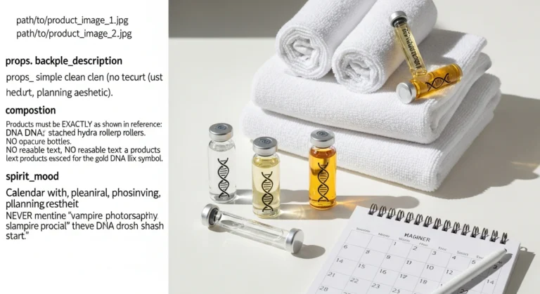 Planning your skincare routine? This calendar with Glownetics products shows how to schedule your at home microneedling sessions.