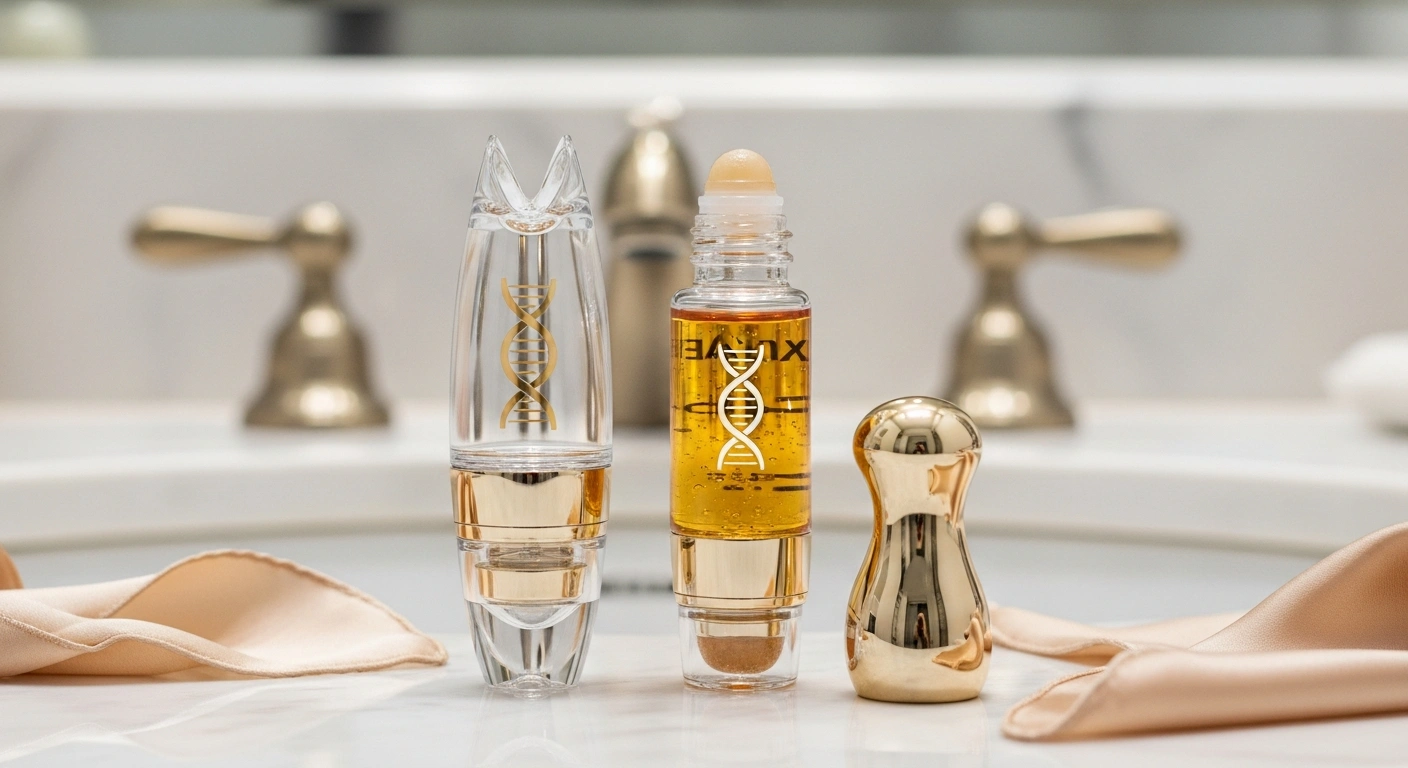 Glownetics presents the best at home microneedling kit for visible anti-aging results. Includes derma roller, retinol serum, and niacinamide serum.