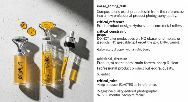 Glownetics shows realistic PRP facial before and after results highlighting improved skin texture in natural lighting.